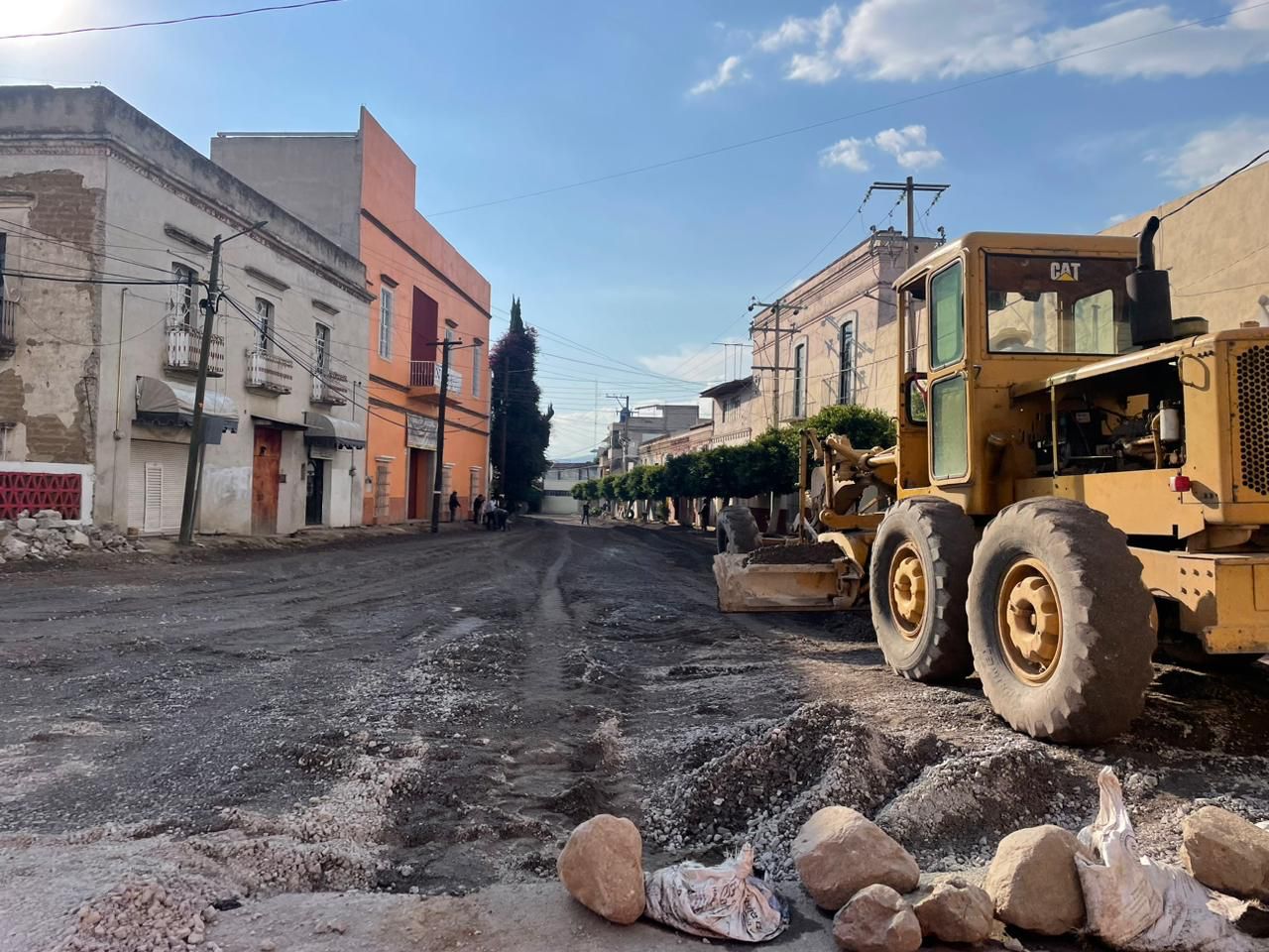 Avanza rehabilitación de calle Bernardo Picazo en Chiautempan